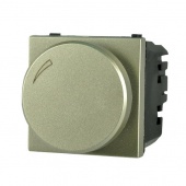 Zenit Светорегулятор поворотный для диммируемых LEDi ламп, 2-100 Вт, 2-модульный, шампань